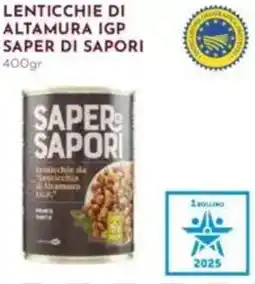 Pan Lenticchie di altamura igp SAPER DI SAPORI offerta