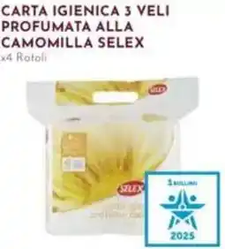 Pan Carta igienica 3 veli profumata alla camomilla SELEX offerta
