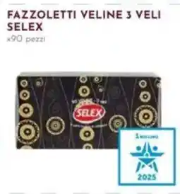 Pan Fazzoletti veline 3 veli SELEX x90 pezzi offerta