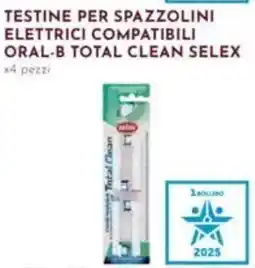 Pan Testine per spazzolini elettrici compatibili oral-b total clean SELEX offerta