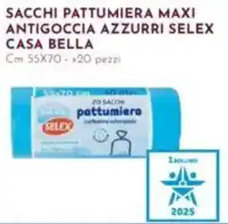 Pan Sacchi pattumiera maxi antigoccia azzurri selex casa bella offerta