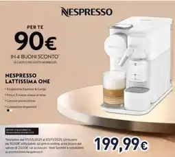 Unieuro NESPRESSO Lattissima one offerta