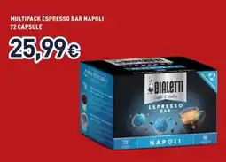 Unieuro Bialetti Multipack espresso bar napoli 72 capsule offerta