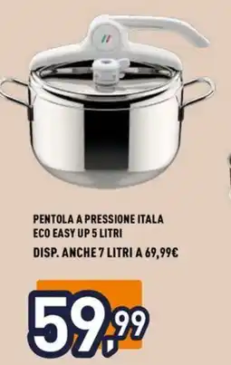 Unieuro Lagostina pentola a pressione itala eco easy offerta