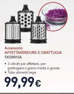 Unieuro KitchenAid Accessorio AFFETTAVERDURE E GRATTUGIA 5KSMVSA offerta