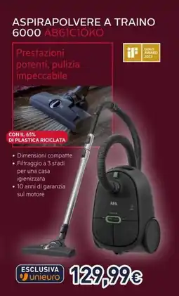 Unieuro AEG ASPIRAPOLVERE A TRAINO 6000 AB61C1ÖKO offerta