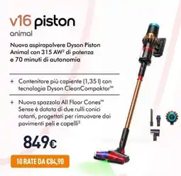 Unieuro Nuova aspirapolvere Dyson Piston Animal offerta