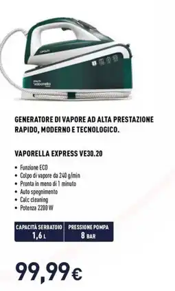 Unieuro POLTI Generatore di vapore ad alta prestazione rapido, moderno e tecnologico offerta