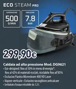 Unieuro ROWENTA Caldaia ad alta pressione Mod. DG9621 offerta