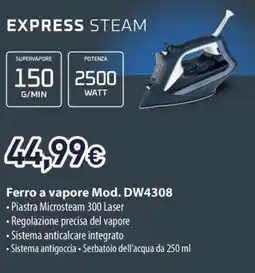 Unieuro ROWENTA Ferro a vapore Mod. DW4308 offerta