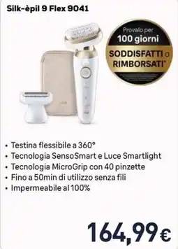 Unieuro BRAUN Silk-èpil 9 Flex 9041 offerta