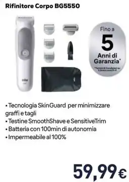 Unieuro BRAUN Rifinitore Corpo BG5550 offerta