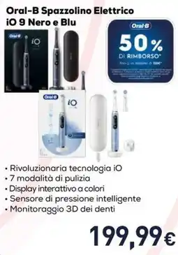 Unieuro Oral-B Spazzolino Elettrico iO 9 Nero e Blu offerta