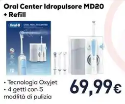 Unieuro Oral Center Idropulsore MD20 + Refill offerta