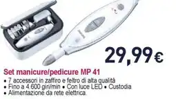 Unieuro beurer Set manicure/pedicure MP 41 offerta