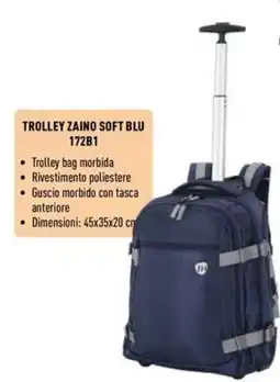 Unieuro JOIAHOME TROLLEY ZAINO SOFT BLU 172B1 offerta