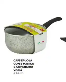 Happy Casa Mamu cookware casseruola con 1 manico e coperchio voilà offerta
