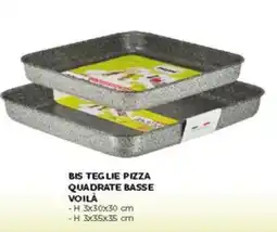 Happy Casa Mamu cookware BIS teglie pizza quadrate basse voilà offerta