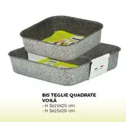 Happy Casa Mamu cookware BIS teglie quadrate voilà offerta