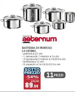 Happy Casa Aeternum batteria di pentole la divina offerta