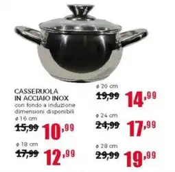 Happy Casa Casseruola in acciaio inox Ø16 cm offerta