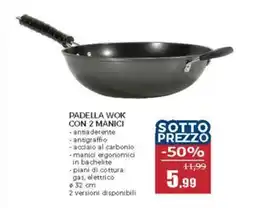 Happy Casa Padella wok con 2 manici offerta
