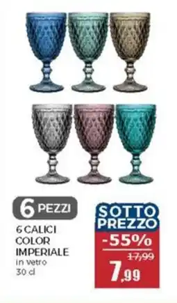 Happy Casa 6 calici color imperiale offerta