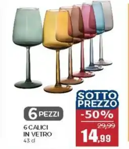 Happy Casa 6 calici in vetro offerta