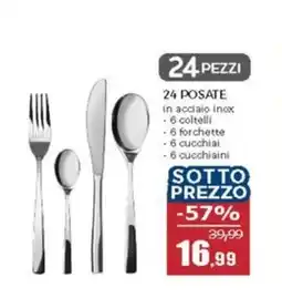 Happy Casa 24 posate 24 pezzi offerta