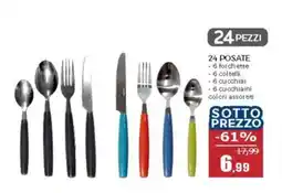 Happy Casa 24 posate 24 pezzi offerta