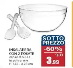 Happy Casa Insalatiera con 2 posate offerta