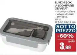 Happy Casa Lunch box a scomparti separati offerta