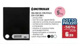 Happy Casa Dictrolux bilancia digitale da cucina offerta