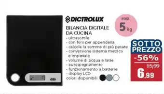 Happy Casa Dictrolux bilancia digitale da cucina offerta