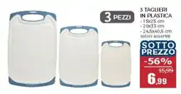 Happy Casa 3 taglieri in plastica offerta