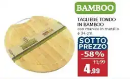 Happy Casa Bamboo tagliere tondo offerta