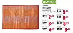 Happy Casa Tappeto da cucina in bamboo 40x70 cm offerta