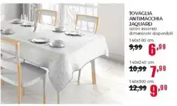 Happy Casa Tovaglia antimacchia jaquard 140x180 cm offerta