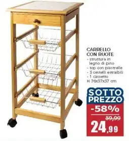 Happy Casa Carrello con ruote offerta