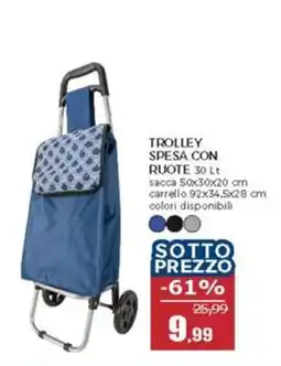 Happy Casa Trolley spesa con ruote offerta