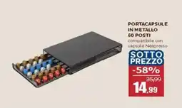 Happy Casa Portacapsule in metallo 60 posti offerta