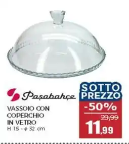 Happy Casa Paşabahçe vassoio con coperchio in vetro offerta