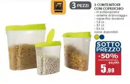 Happy Casa 3 contenitori con coperchio offerta