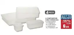 Happy Casa 4 contenitori con coperchio offerta