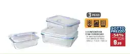 Happy Casa 3 contenitori con coperchio offerta