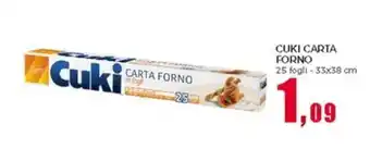 Happy Casa Cuki carta forno offerta