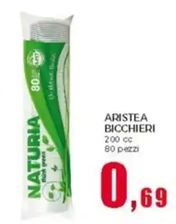 Happy Casa Aristea bicchieri 200 cc 80 pezzi offerta