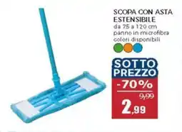 Happy Casa Scopa con asta estensibile offerta