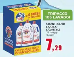 Happy Casa Chanteclair liquido lavatrice 3 pezzi offerta