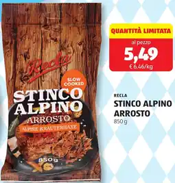 ALDI Recla stinco alpino arrosto offerta